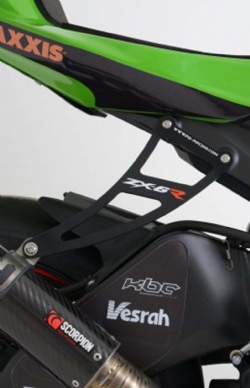 Soporte De Escape Con Eliminador De Estribera De Pasajero Rg Racing Eh0043bka Negro Kawasaki ZX 6 R 2009 2022