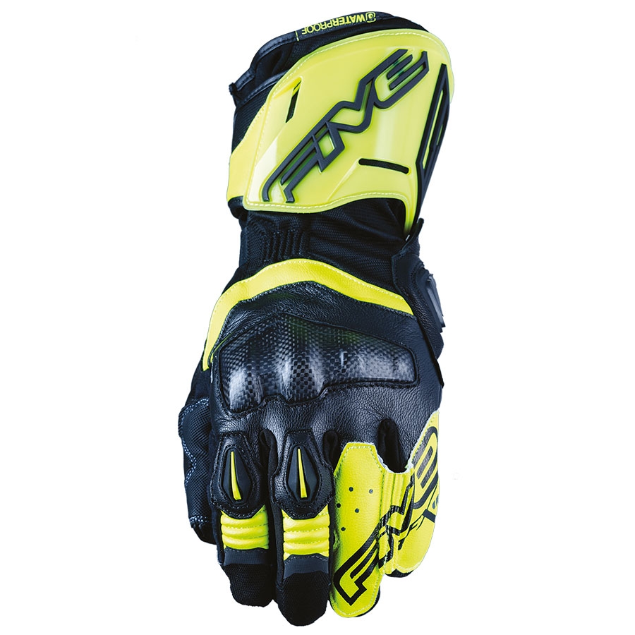 Guantes Táctil negro amarillo flúor