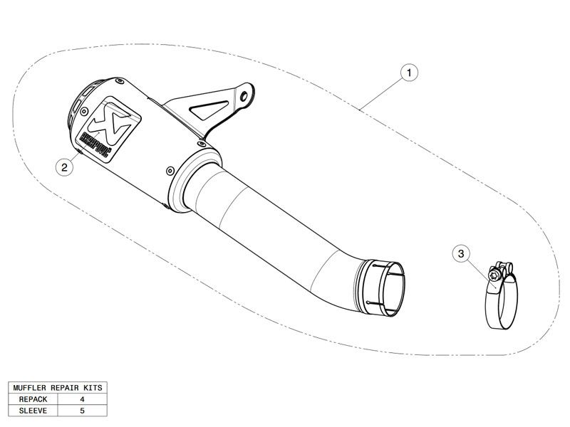 Escape Akrapovic S-H10SO18-CBT